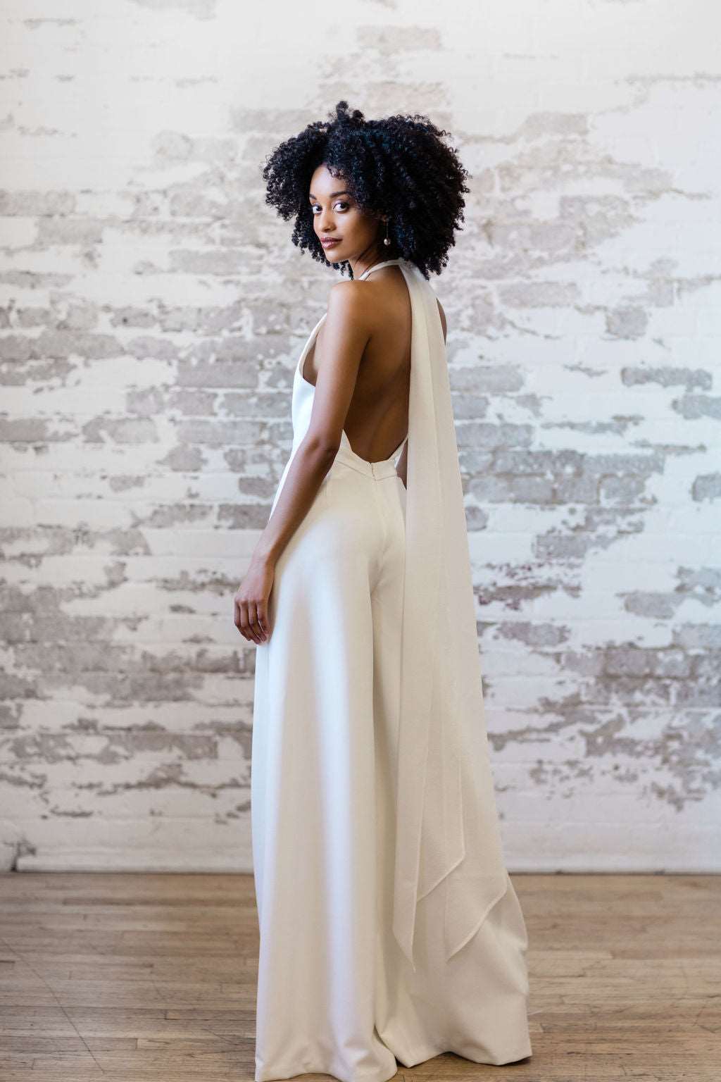 Unique bridal jumpsuit. Made in Canada.