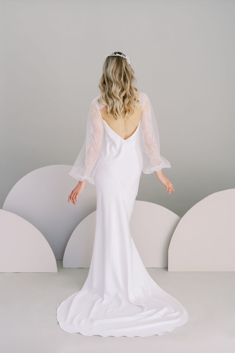 Unique lace wedding shrug. Handmade by Catherine Langlois, Toronto, Canada