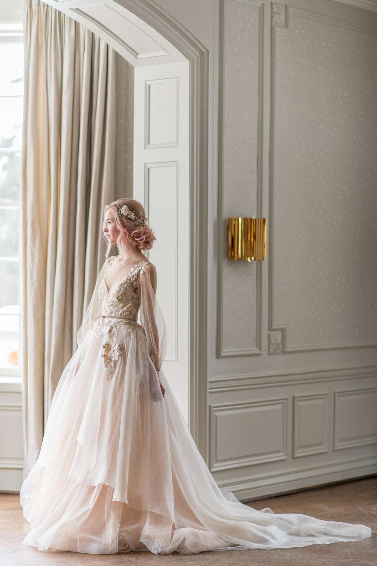 JASMINE Whimsical Romantic Wedding Dress Catherine Langlois JASMINE Whimsical Romantic Wedding Dress Catherine Langlois