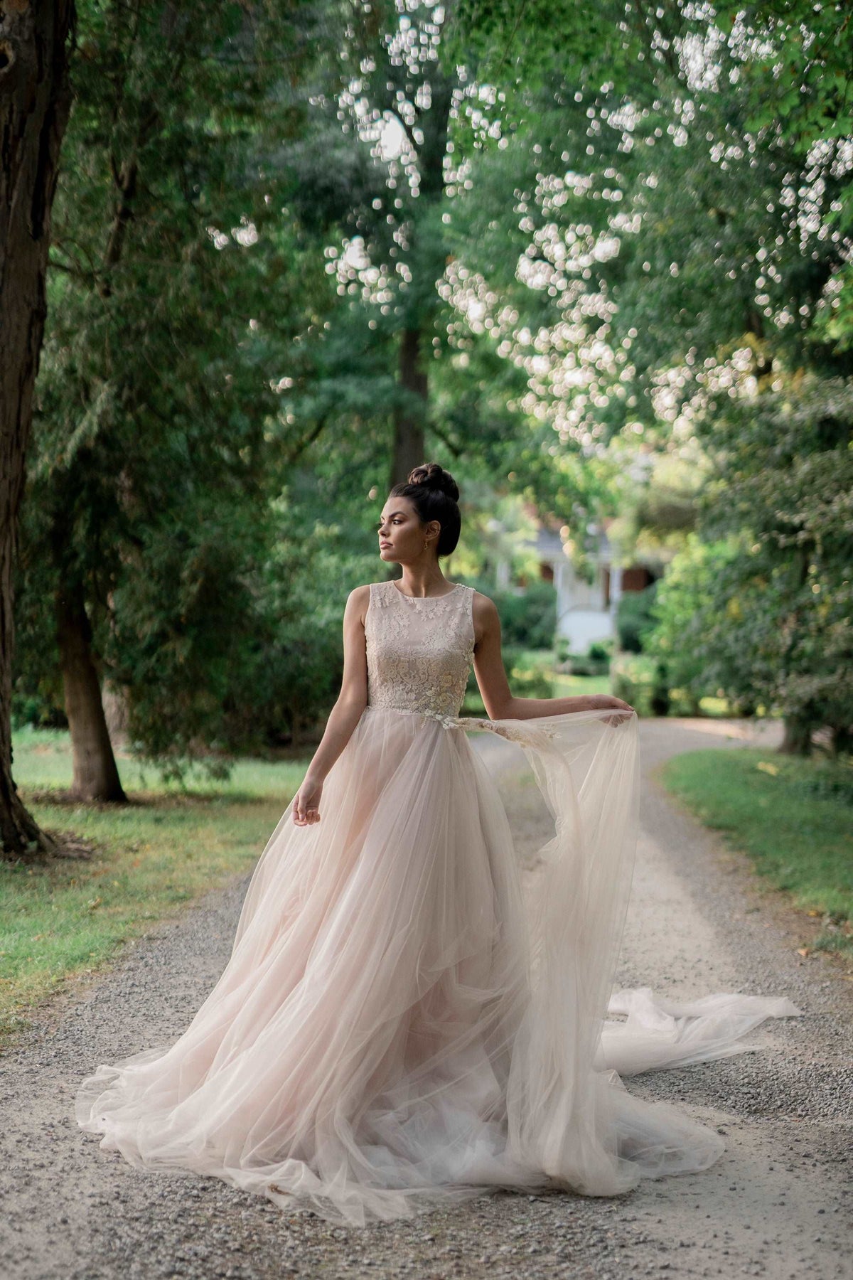 ROSE Romantic Blush Wedding Dress Catherine Langlois ROSE Romantic Blush Wedding Dress Catherine Langlois