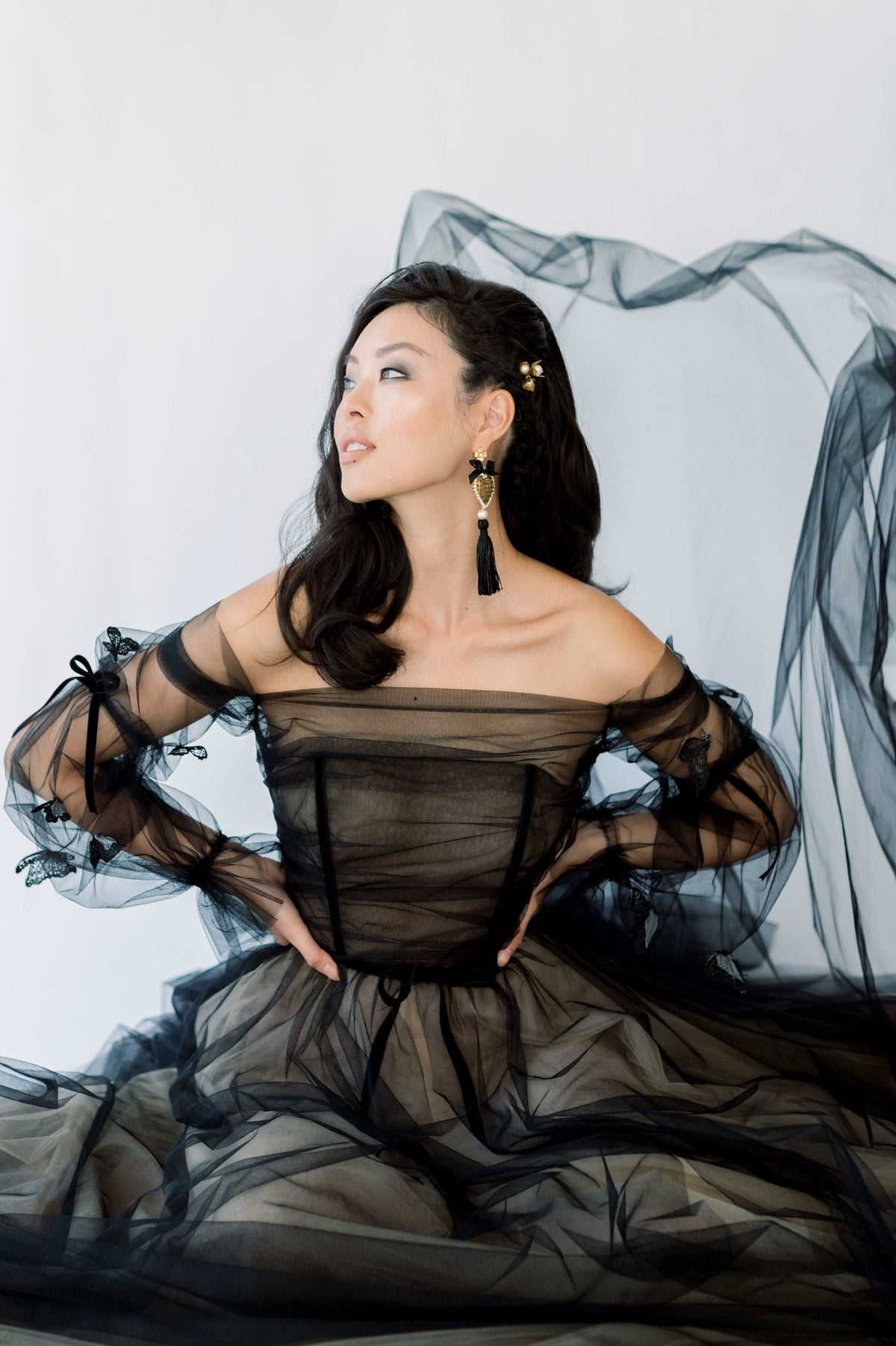 ORCHID Black Wedding Dress Catherine Langlois ORCHID Black Wedding Dress Catherine Langlois