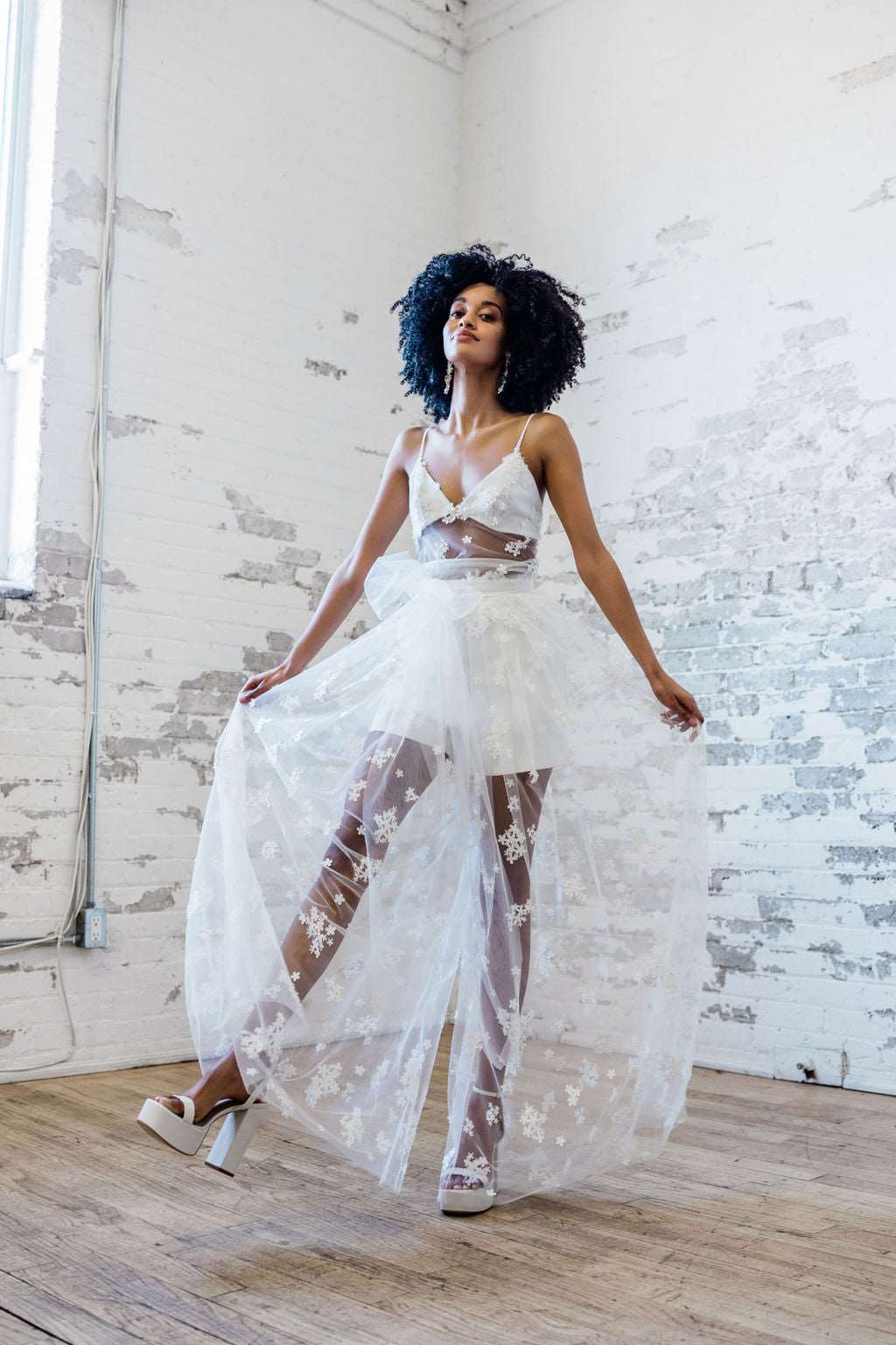 Bridal Gown Wedding Tank Top Skirt Sheer Bridal Top Bridal Separates, Lace Tank Top, Silk Tank