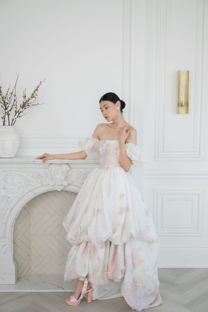 FRANCA Colorful high low wedding dress