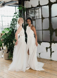 Easy and breezy, the Sargasso wedding dress is perfect for a desintaion, casual or micro wedding. Designed by Catherine Langlois in Toronto, Ontario, Canada.