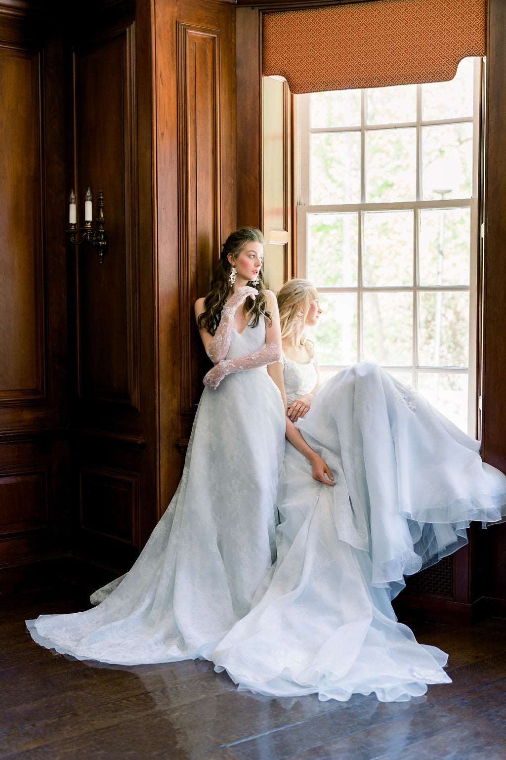blue organza wedding dress MARY Blue Organza Wedding Dress – Catherine Langlois