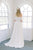 Modern update of a boho wedding dress, simple and easy in crepe with an A line skirt. Designed by Catherine Langlois in Toronto, Ontario, Canada.