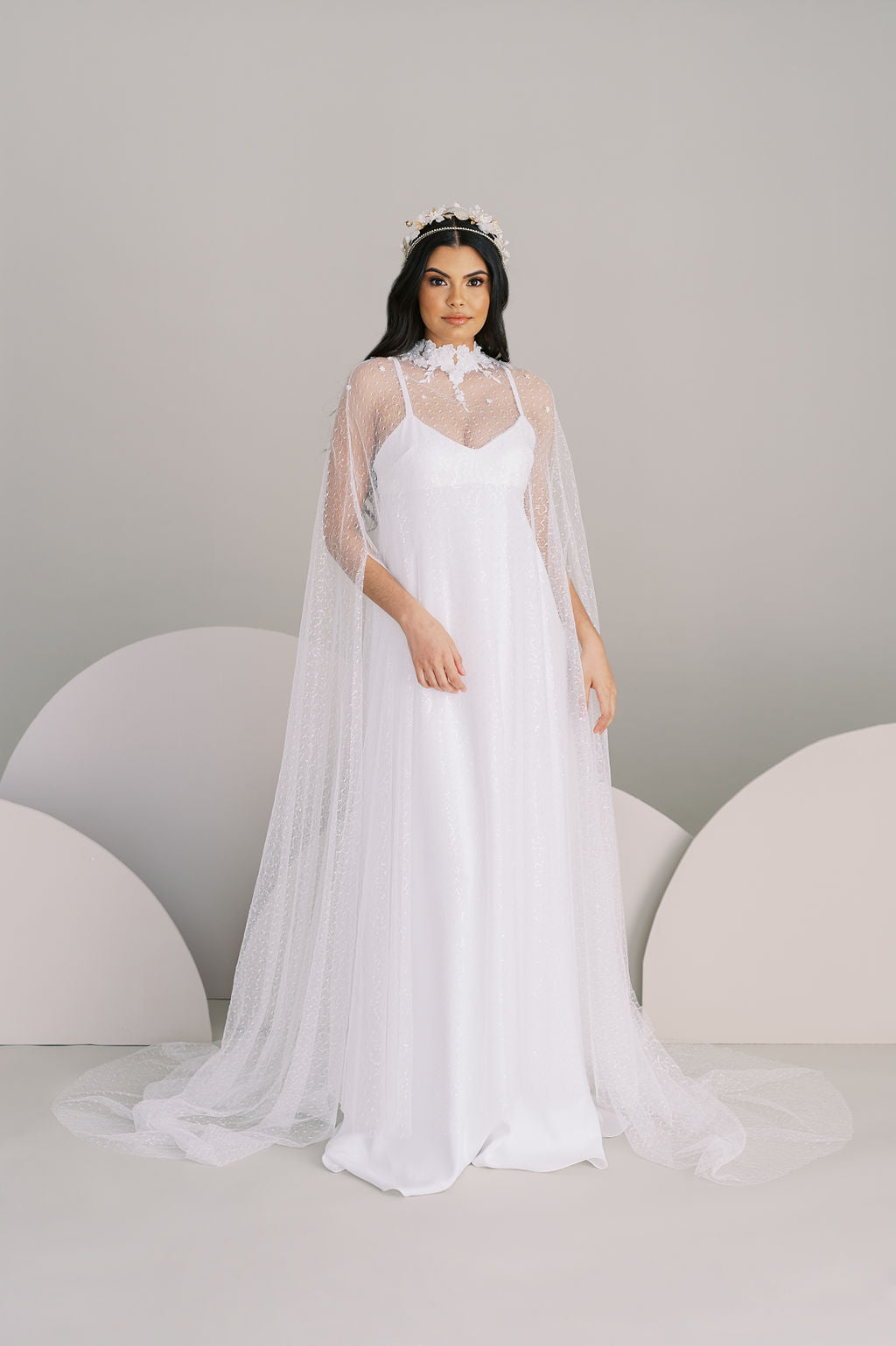 Plus size cheap wedding cape