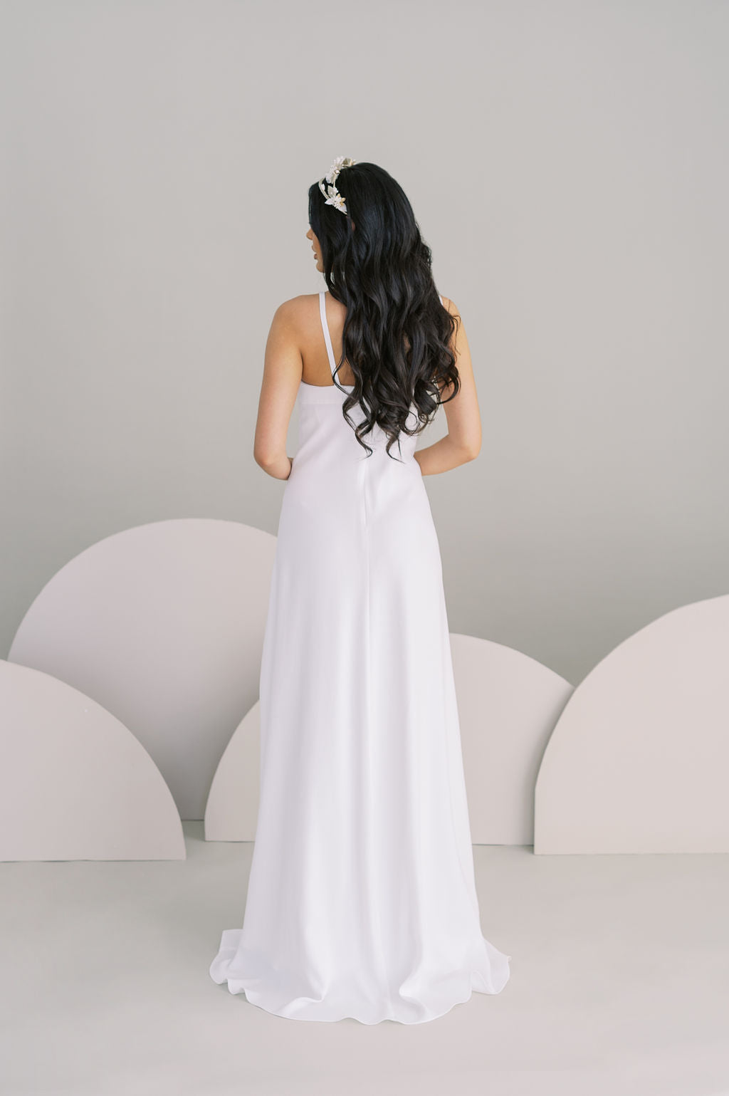 MELI Simple Crepe Wedding Dress Catherine Langlois MELI Simple Crepe Wedding Dress Catherine Langlois